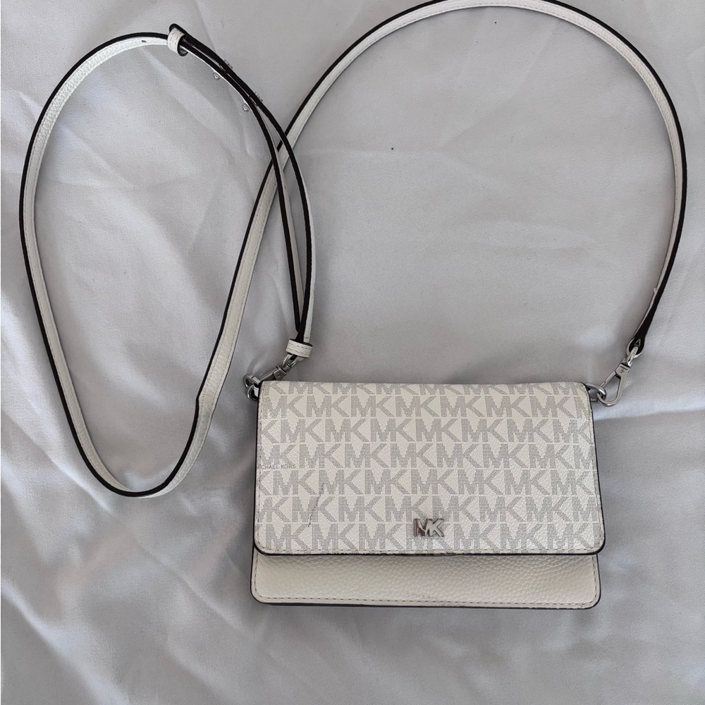 Michael Kors White Crossbody Bag